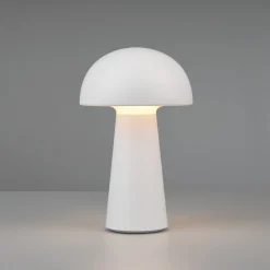 Reality Leuchten Dekorationsbelysning|Terrassebelysning > Lennon LED-bordlampe, IP44, batteri, Touchdim hvid