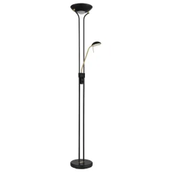 Globo Gulvlamper > Leonas gulvlampe, messing/sort