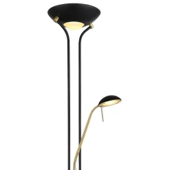 Globo Gulvlamper > Leonas gulvlampe, messing/sort
