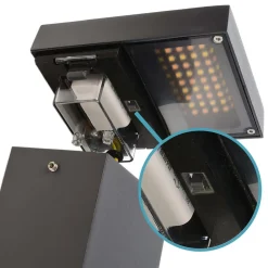 Gadebelysning ^ Deko-Light Lerna LED-gadelampe, højde 100 cm, CCT, grå, stikkontakter