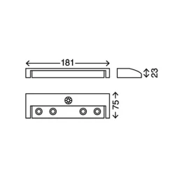 Briloner Underskabsbelysning > Lero drejelig LED-underskabsbelysning m. batteri