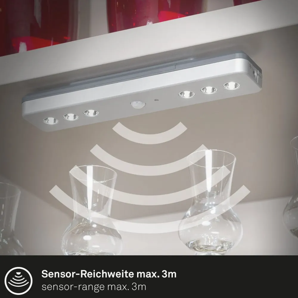 Briloner Underskabsbelysning > Lero Indoor LED-underskabslampe, sensor, batteri