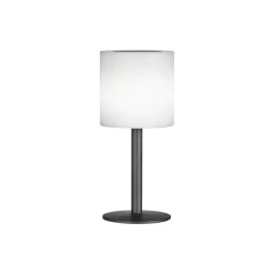 FH Lighting Solcellelamper > Lesina LED-solar-bordlampe, sandsort/hvid