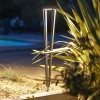 Les Jardins Solcellelamper|Udendørs Spot > LED-solcellelampe Tinka, grå, 90 cm, jordspyd