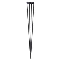 Les Jardins Solcellelamper|Udendørs Spot > LED-solcellelampe Tinka, grå, 90 cm, jordspyd