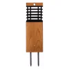 Les Jardins Solcelle Lampe Med Sensor|Sokkellamper Med Sensor > LED-solcellelampe Tekura, teak/grå, spids