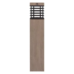 Solcelle Lampe Med Sensor|Solcellelamper ^ Les Jardins LED-solcellelampe Tekura, grå, træ, 75 cm