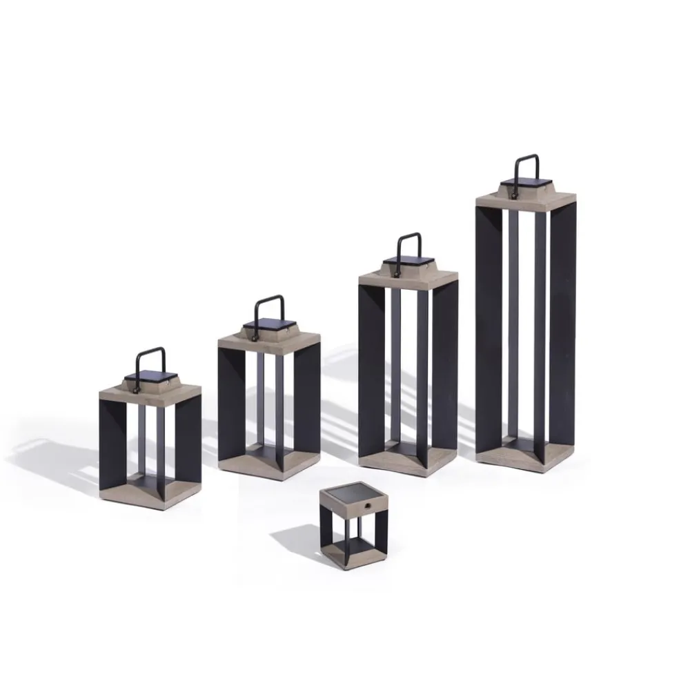Solcelle Lampe Med Sensor|Sokkellamper Med Sensor ^ Les Jardins LED-solcellelanterne Teckalu, grå/sort, 60 cm