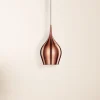 Pendellamper ^ Searchlight Levende pendel Ø 12 cm, metallic pink