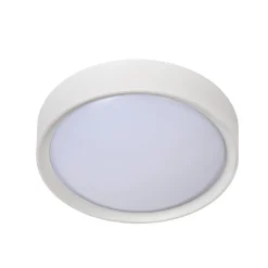 Loftlamper|Loftlamper ^ Lucide Lex loftlampe, rund, Ø 25 cm, hvid