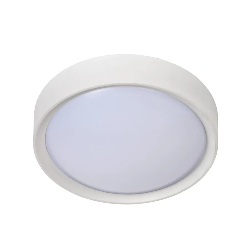 Loftlamper|Loftlamper ^ Lucide Lex loftlampe, rund, Ø 25 cm, hvid