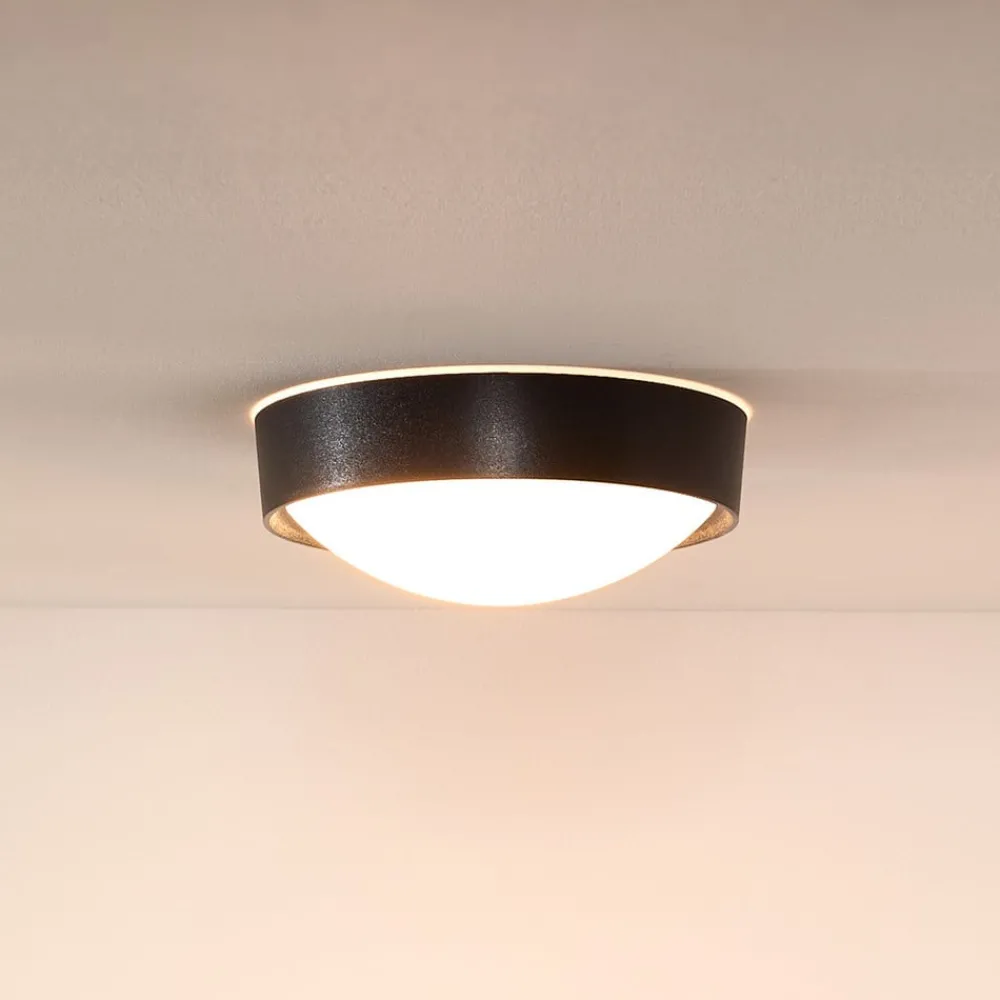 Lucide Loftlamper|Loftlamper > Lex loftlampe, rund, Ø 25 cm, sort