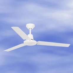 Loftventilatorer ^ FARO BARCELONA Lige hvid loftventilator ECO INDUS
