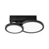 LIGHTME Loftlamper > Aqua LED-loftlampe GU10 2 lyskilder sort