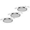 LIGHTME Loftlamper > Aqua Pur indbygningslampe Ø11cm 3 stk krom