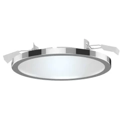 Loftlamper|Indbygningsspots ^ LIGHTME Aqua Pur LED-indbygningsspot Ø14,7 cm krom