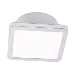 Loftlamper ^ LIGHTME Loftslampe Aqua Uno, 11x11cm, bladssølv, IP44