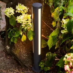 Gadebelysning ^ Heitronic Lilia LED-gadelampe, højde 75 cm