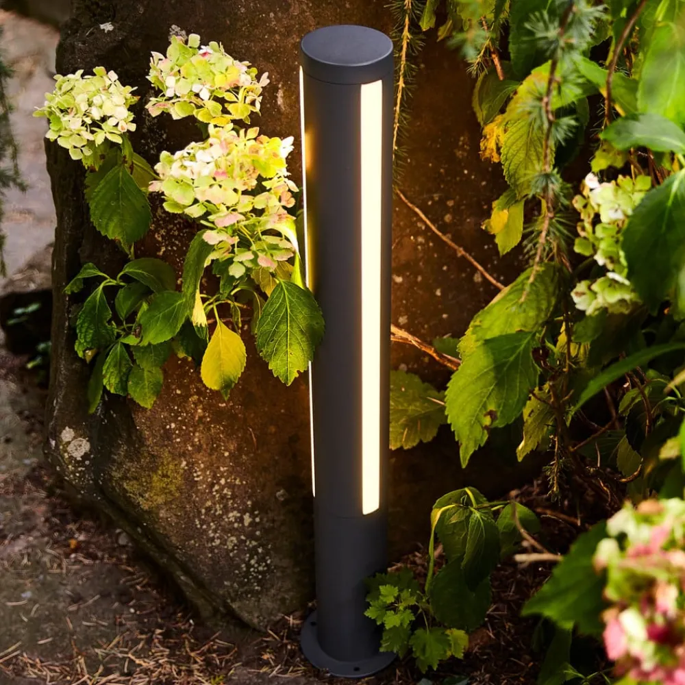 Gadebelysning ^ Heitronic Lilia LED-gadelampe, højde 75 cm
