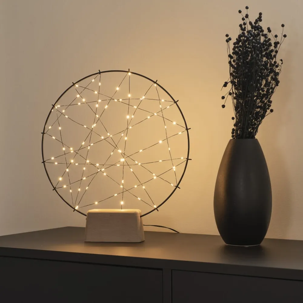 Julepynt ^ Konstsmide Christmas Lille ring LED-silhuet med træfod
