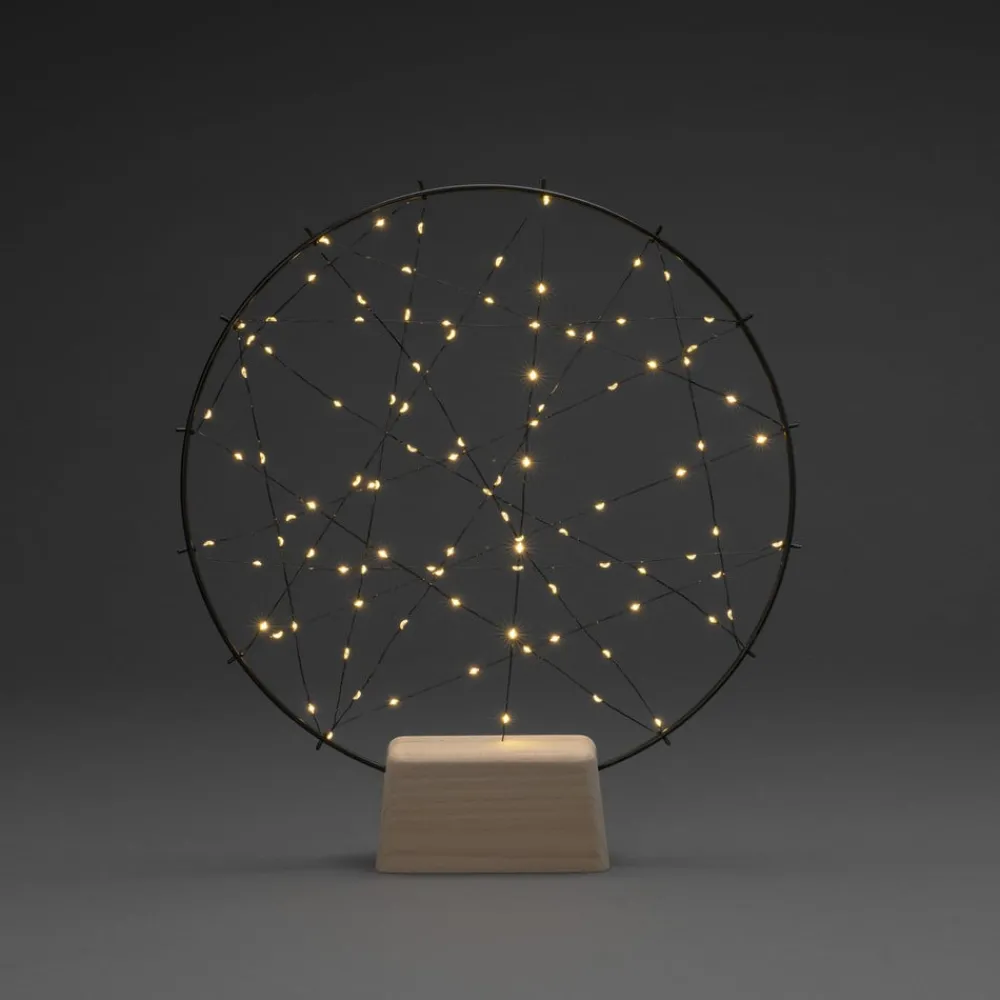 Julepynt ^ Konstsmide Christmas Lille ring LED-silhuet med træfod