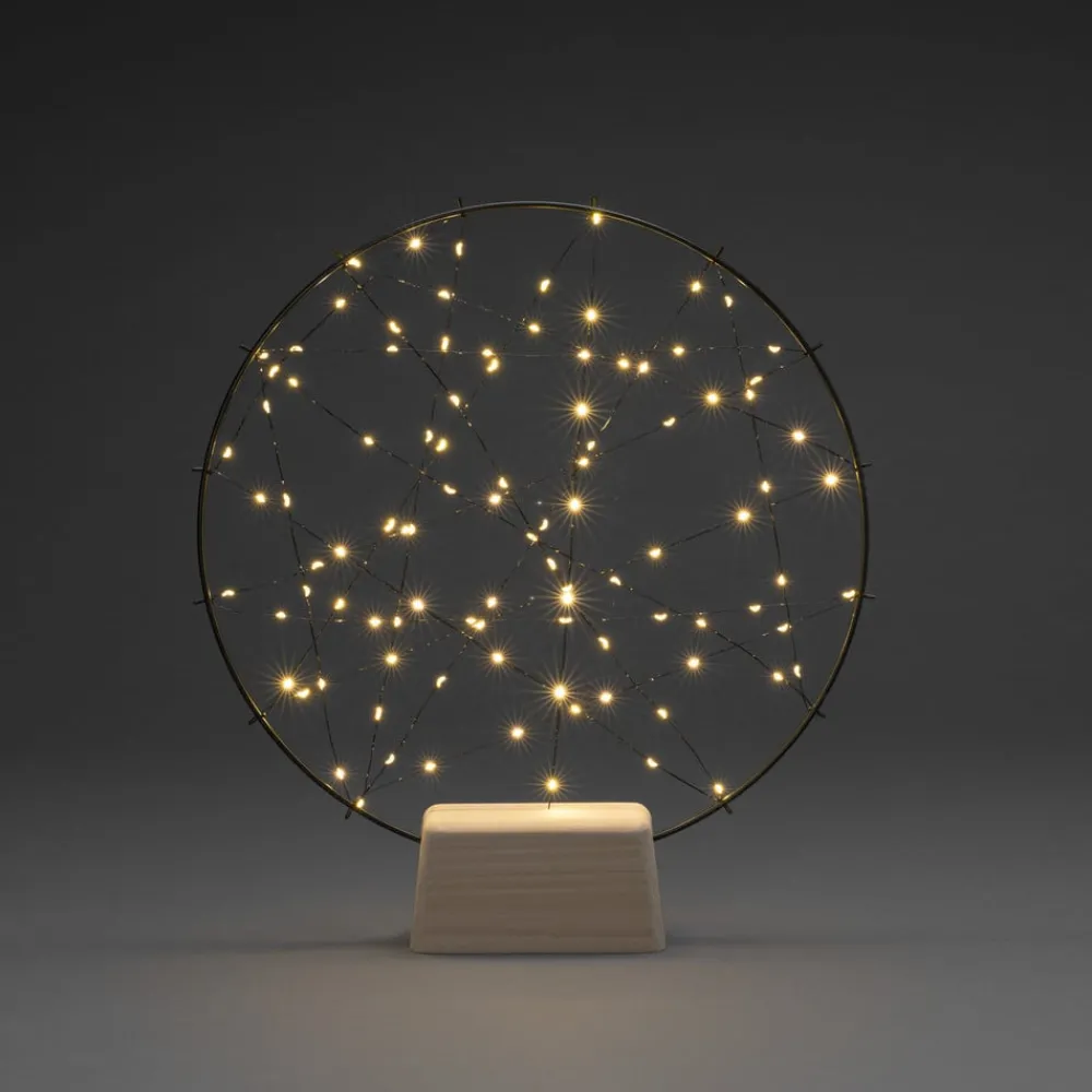 Julepynt ^ Konstsmide Christmas Lille ring LED-silhuet med træfod