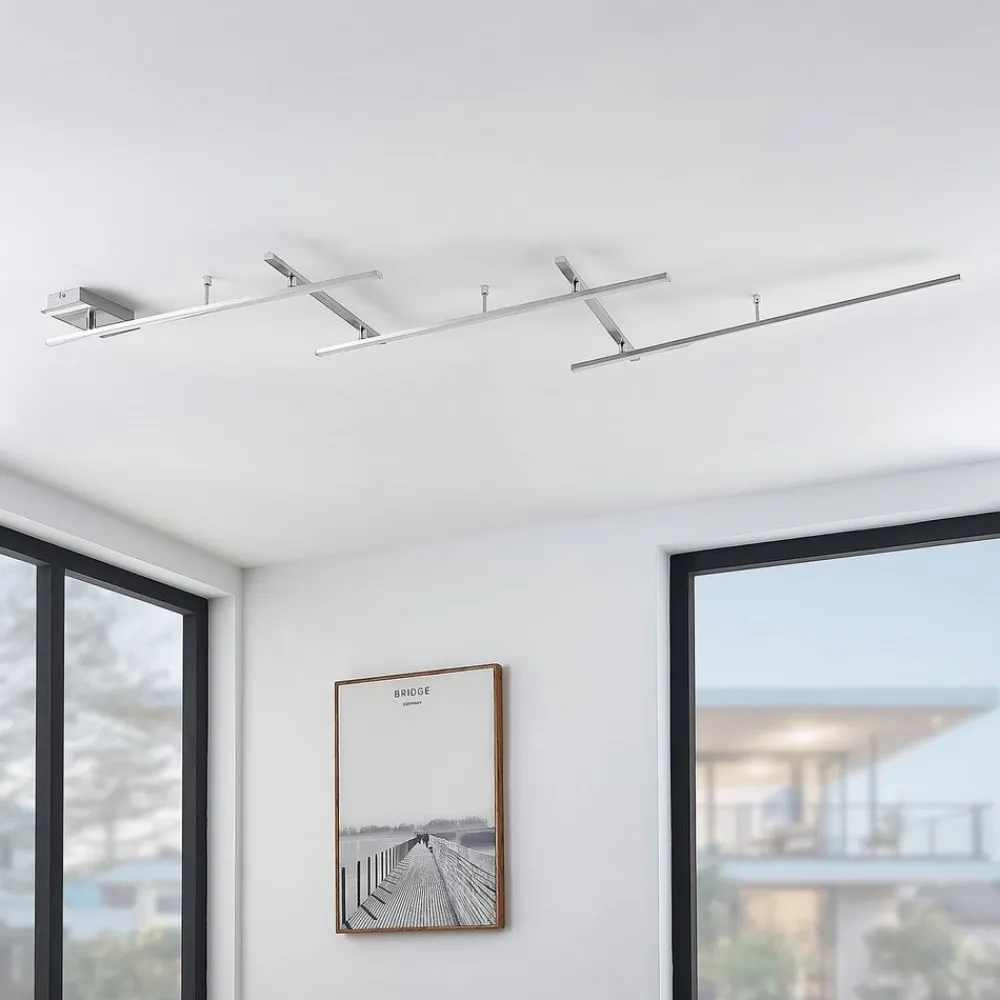 Lindby Loftlamper > Acia LED-loftlampe, nikkel