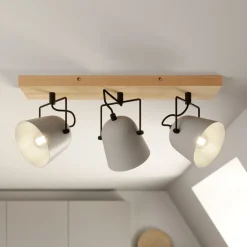 Lindby Loftlamper|Loftlamper > Adalin loftlampe, 3 lyskilder, grå