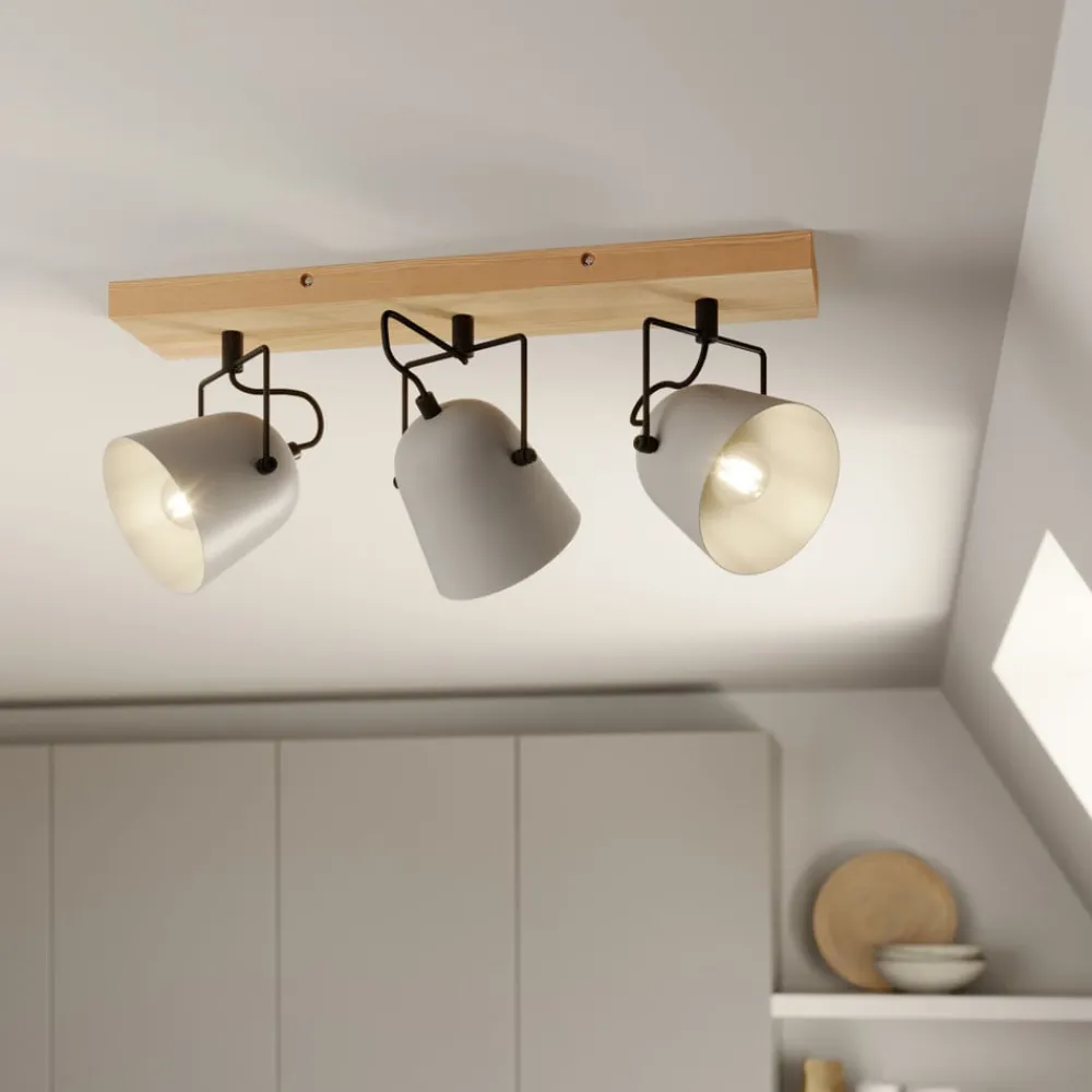 Lindby Loftlamper|Loftlamper > Adalin loftlampe, 3 lyskilder, grå