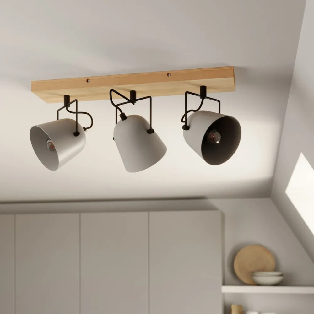 Lindby Loftlamper|Loftlamper > Adalin loftlampe, 3 lyskilder, grå