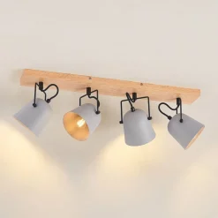 Lindby Spotlights > Adalin loftlampe, 4 lyskilder, grå