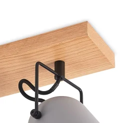 Lindby Spotlights > Adalin loftlampe, 4 lyskilder, grå