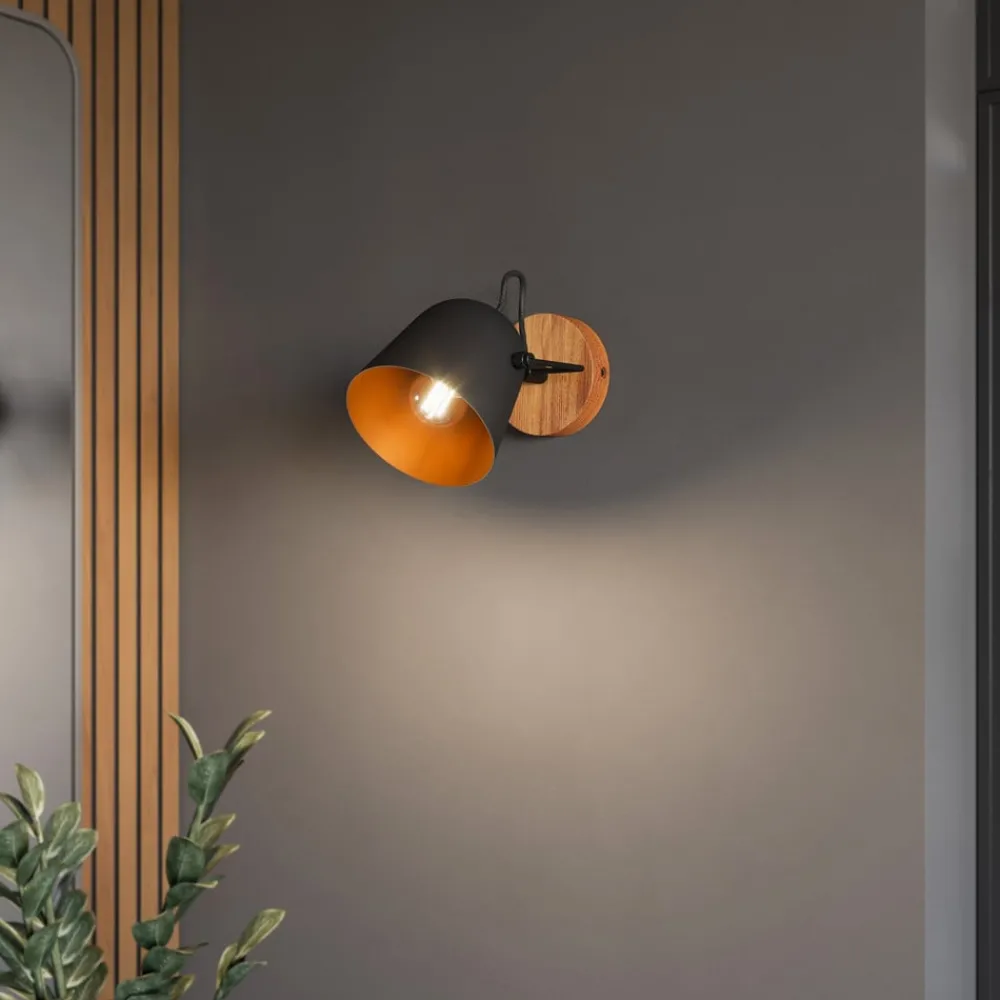 Lindby Loftlamper|Loftlamper > Adalin væglampe, sort
