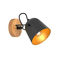 Lindby Loftlamper|Loftlamper > Adalin væglampe, sort
