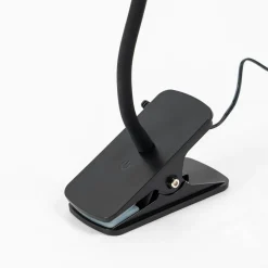 Arbejdsrum/Kontor|Bordlamper ^ Lindby Ailina LED-bordlampe, klemmefod, sort