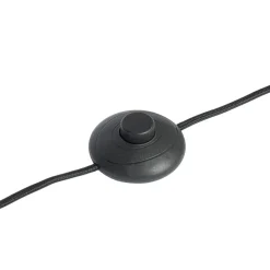 Lindby Gulvlamper|Gulvlamper > Aralena gulvlampe, sort/guld, højde 143,5 cm