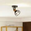 Lindby Spotlights > Arinthea loftspot, 1-lys, sort, stål, E14