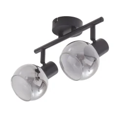 Gang|Loftlamper ^ Lindby Arna loftlampe, sort, 2 lyskilder