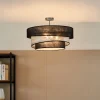 Lindby Loftlamper|Loftlamper > Ayvira loftlampe, sort, sølv