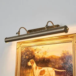 Gang|Pendellamper ^ Lindby billedvægslampe Joely, 73 cm, messing, metal, E14