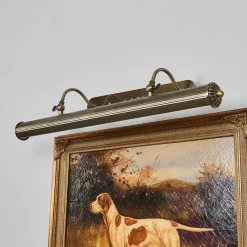 Gang|Pendellamper ^ Lindby billedvægslampe Joely, 73 cm, messing, metal, E14
