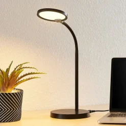 Lindby Arbejdsrum/Kontor|Bordlamper > Binera LED-bordlampe med 3-trins dæmper