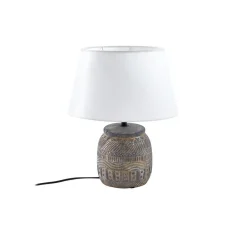 Lindby Bordlamper > bordlampe Aelith, Ø 30 cm, grå, keramik, E27