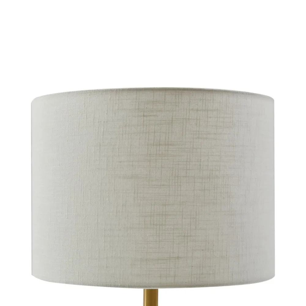 Lindby Pendellamper|Bordlamper > bordlampe alabast, hvid/guld, Ø 30 cm, marmor, E27