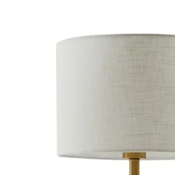 Lindby Pendellamper|Bordlamper > bordlampe alabast, hvid/guld, Ø 30 cm, marmor, E27