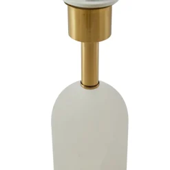 Lindby Pendellamper|Bordlamper > bordlampe alabast, hvid/guld, Ø 30 cm, marmor, E27