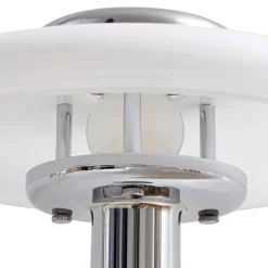 Lindby Pendellamper|Bordlamper > bordlampe Branford, retro, hvid/grøn opalglas/marmor