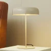 Bordlamper ^ Lindby bordlampe Edion, beige, metal, 45 cm