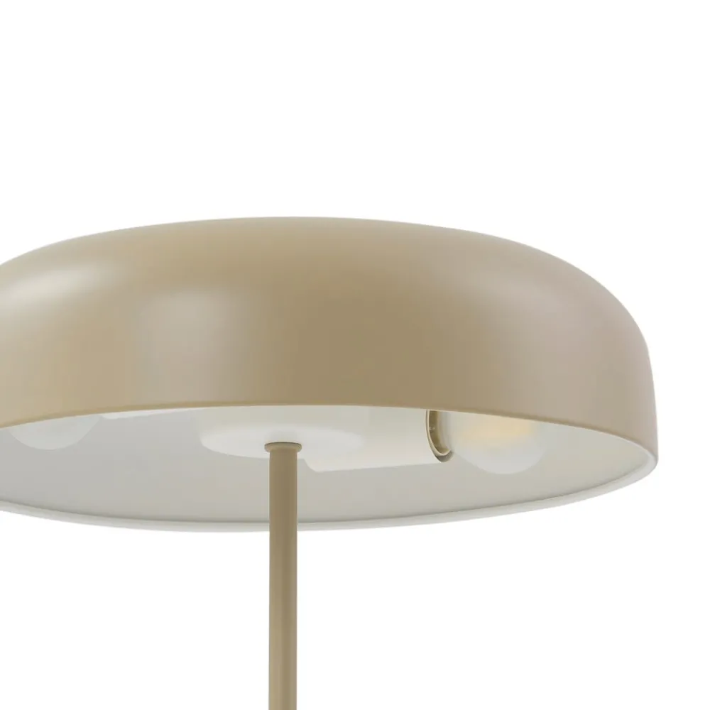 Bordlamper ^ Lindby bordlampe Edion, beige, metal, 45 cm