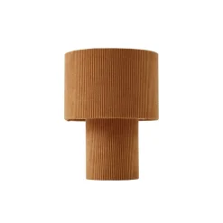 Lindby Pendellamper|Bordlamper > bordlampe Jone, lysebrun, tekstil, 30 cm høj, E27